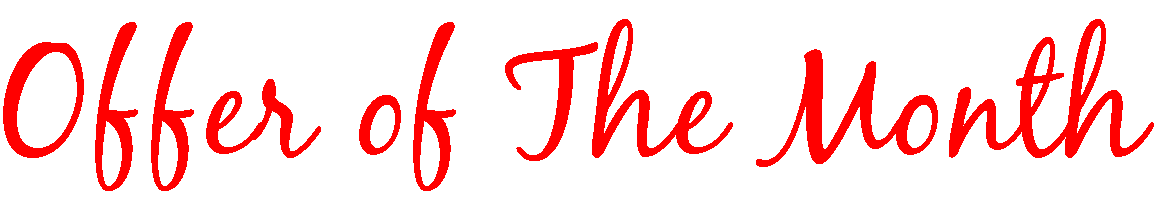 The Rinkha offer of the month